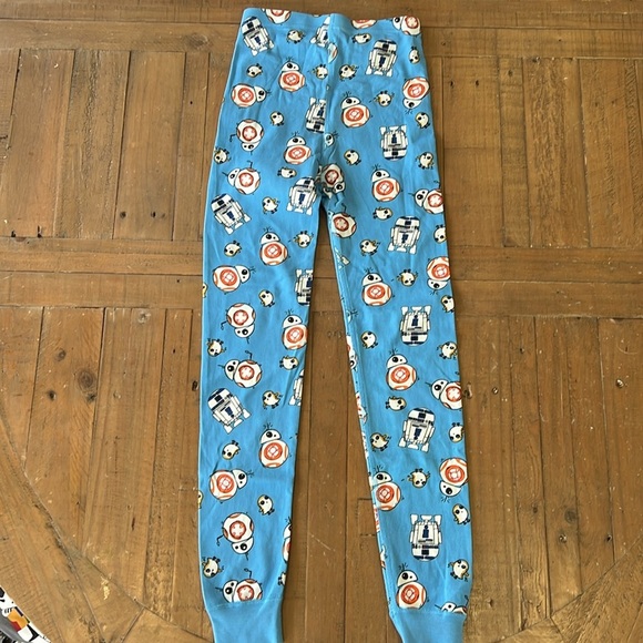 Hanna andersson Star Wars Blue bb8 r2d2 long John  Pajama Set nwot - Picture 7 of 7